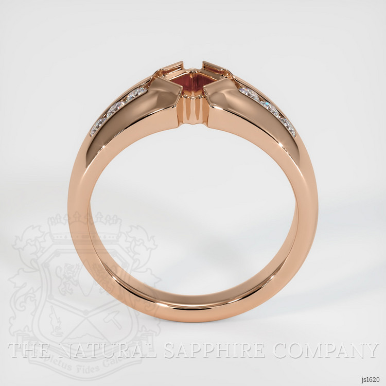 18K Rose Gold Men's Ring Setting