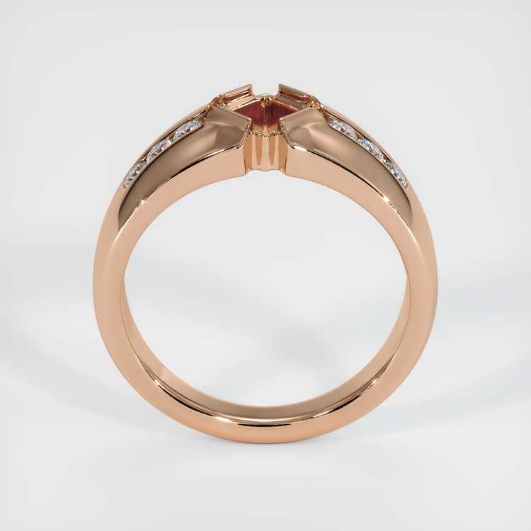 18K Rose Gold Men's Ring Setting