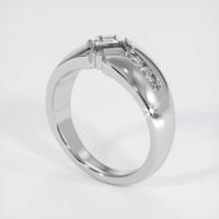 10K White Gold Men's Ring Setting Video