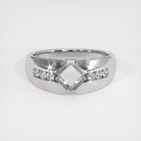10K White Gold Men's Ring Setting Image