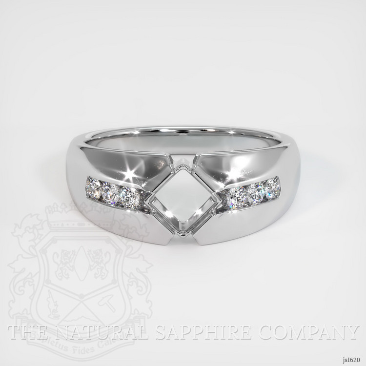 10K White Gold Men's Ring Setting