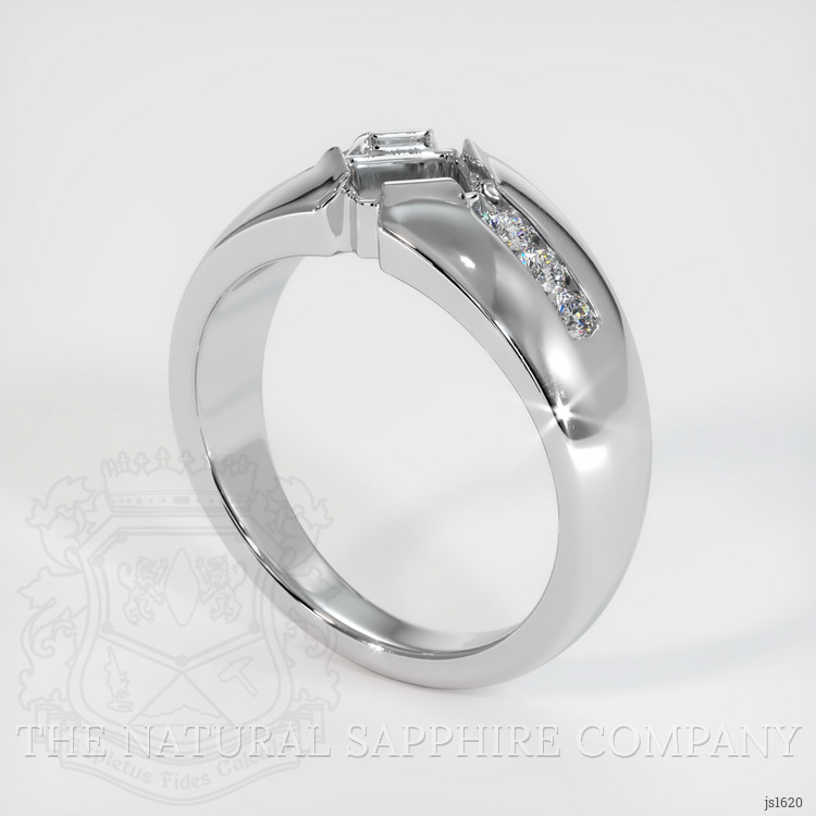 14K White Gold Men's Ring Setting