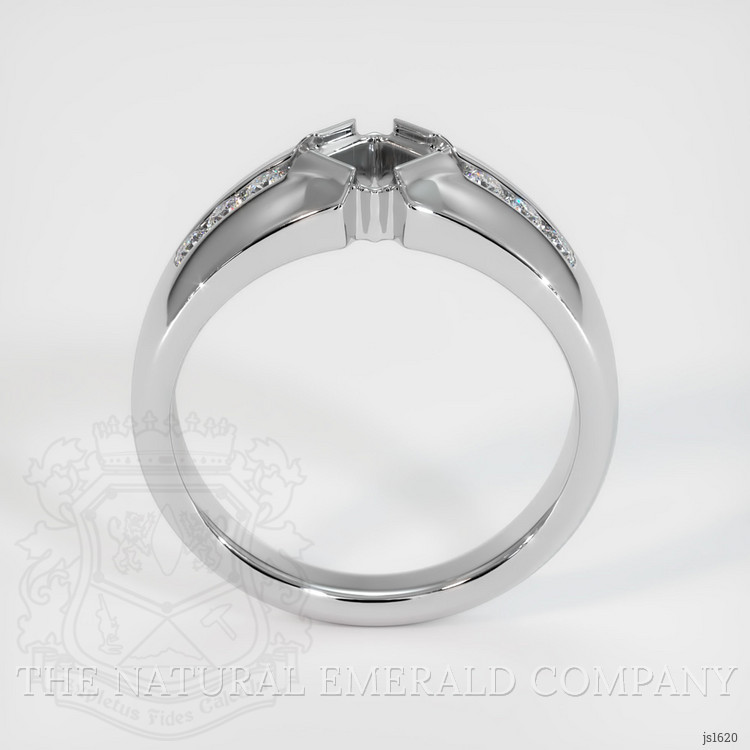 18K White Gold Men's Ring Setting