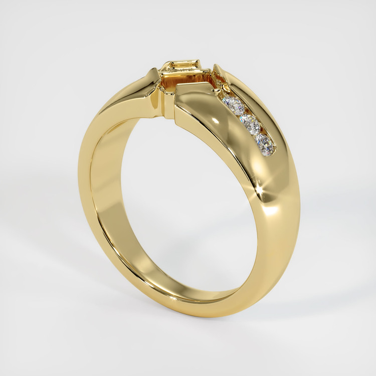 14K Yellow Gold Men's Ring Setting