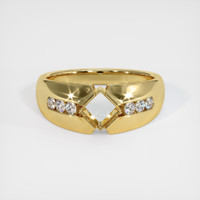 18K Yellow Gold Men's Ring Setting Image
