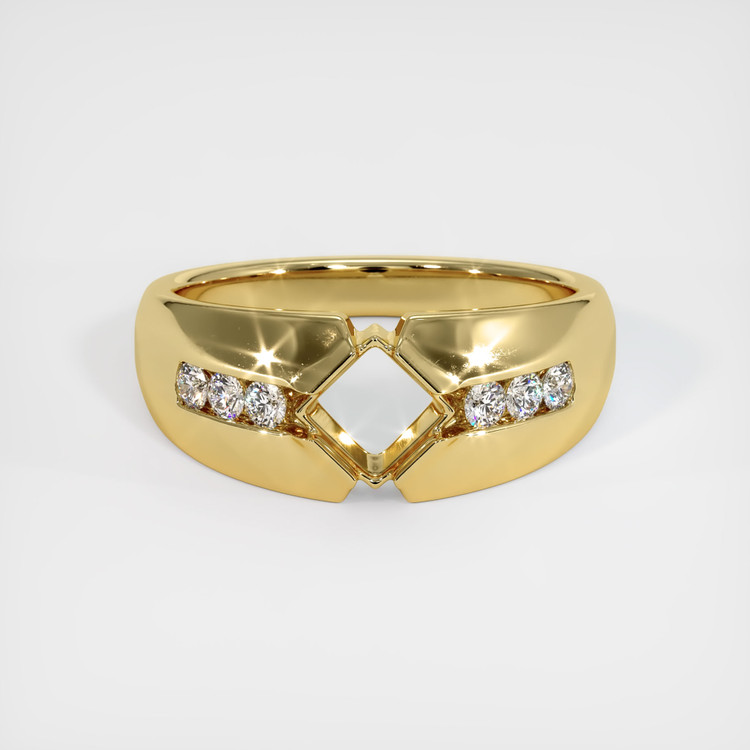 18K Yellow Gold Men's Ring Setting