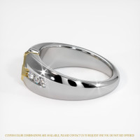 14K Yellow & White Men's Ring Setting Image