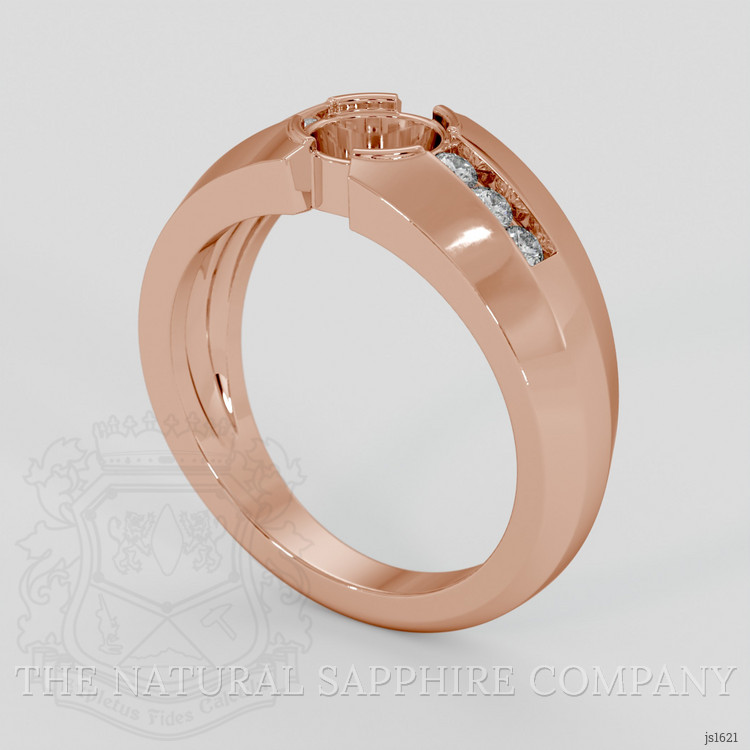 14K Rose Gold Men's Ring Setting