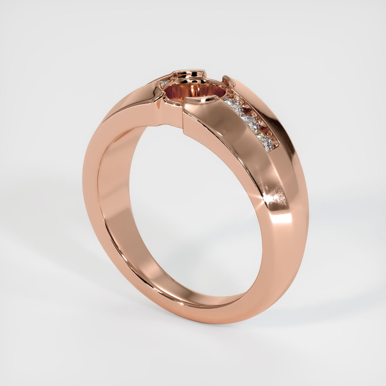 14K Rose Gold Men's Ring Setting