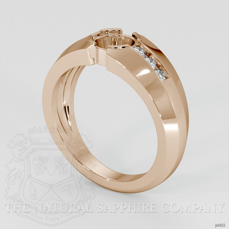 14K Rose Gold Men's Ring Setting