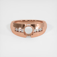 14K Rose Gold Men's Ring Setting Image