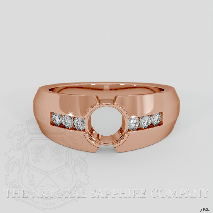 14K Rose Gold Men's Ring Setting