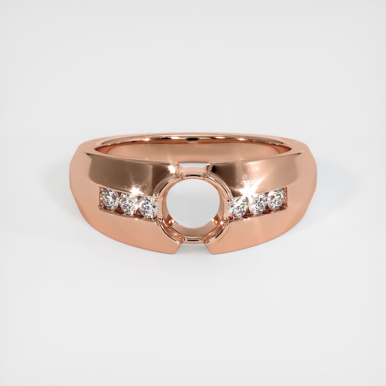 14K Rose Gold Men's Ring Setting