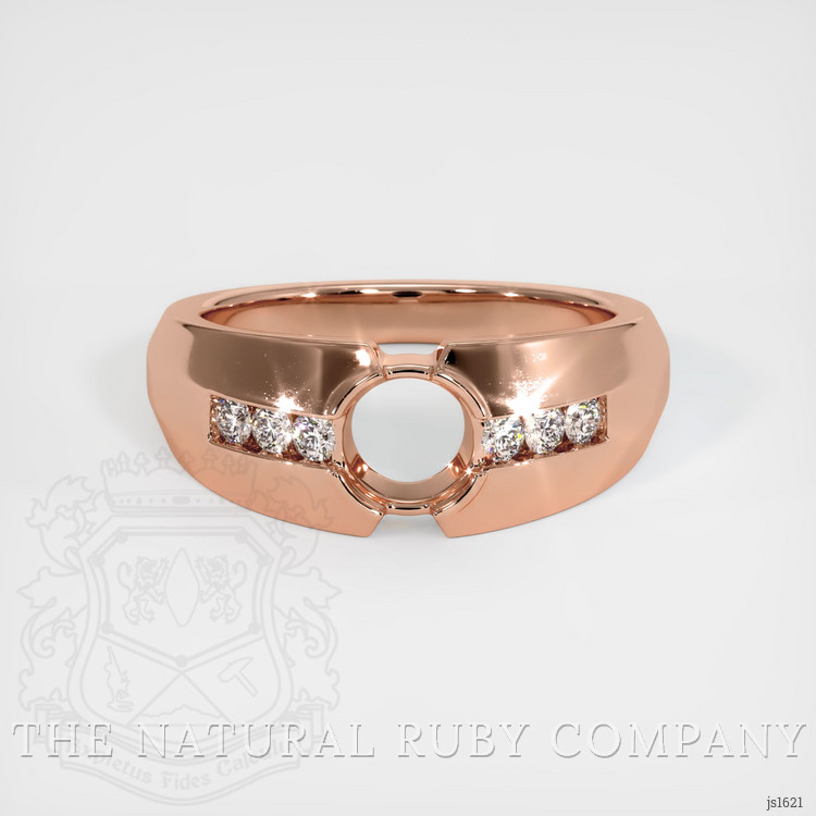 14K Rose Gold Men's Ring Setting