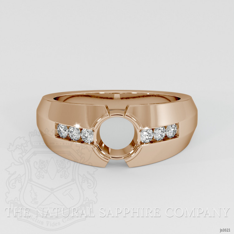 14K Rose Gold Men's Ring Setting