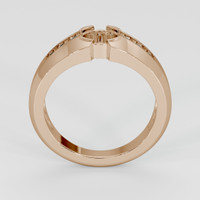 14K Rose Gold Men's Ring Setting Image