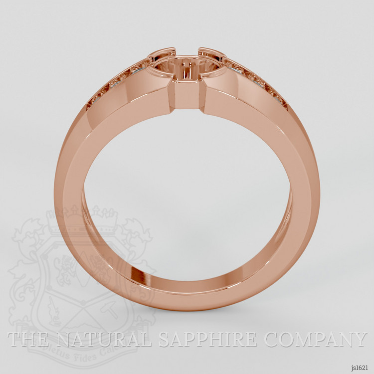 14K Rose Gold Men's Ring Setting