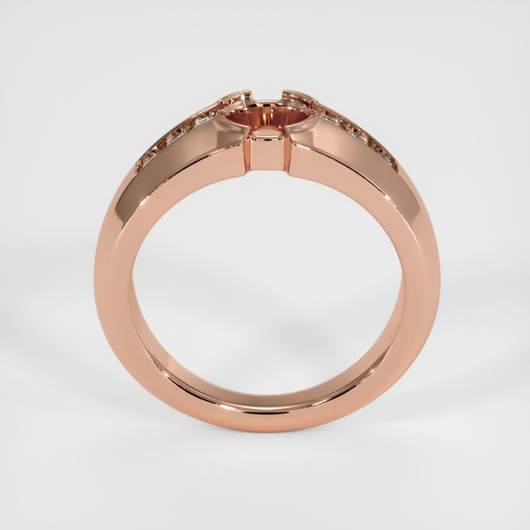 14K Rose Gold Men's Ring Setting
