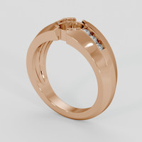 18K Rose Gold Men's Ring Setting Video