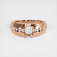 18K Rose Gold Men's Ring Setting Image