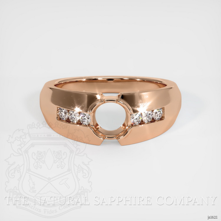 18K Rose Gold Men's Ring Setting