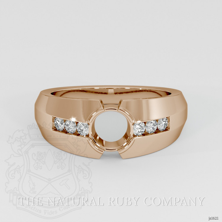 18K Rose Gold Men's Ring Setting