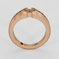 18K Rose Gold Men's Ring Setting Image