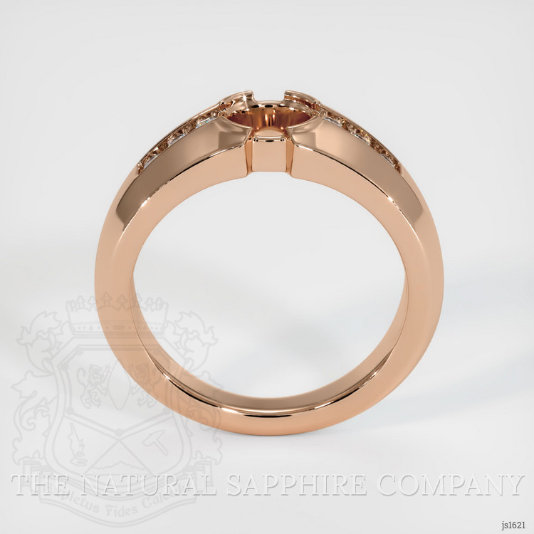 18K Rose Gold Men's Ring Setting