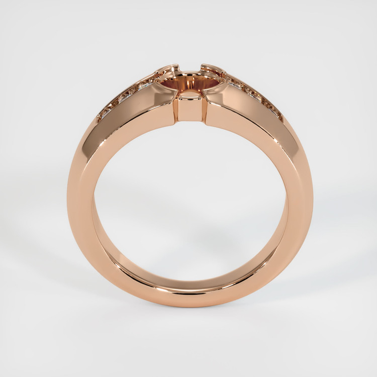 18K Rose Gold Men's Ring Setting