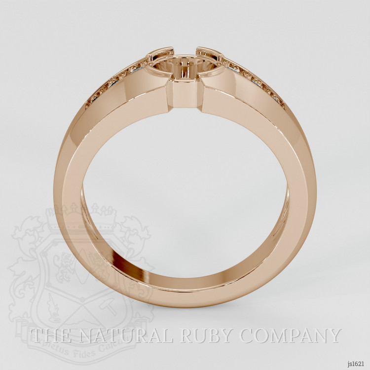 18K Rose Gold Men's Ring Setting