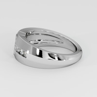 14K White Gold Men's Ring Setting Image