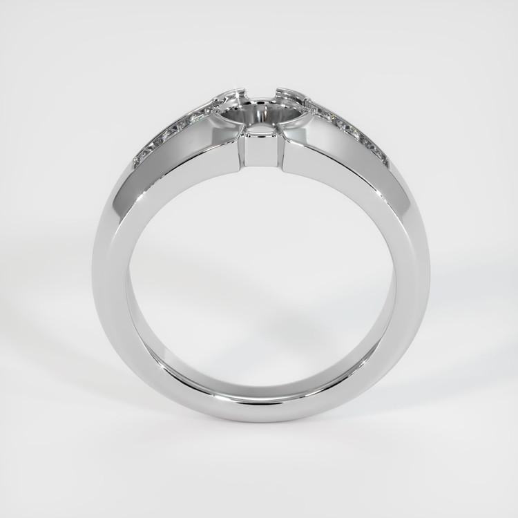 14K White Gold Men's Ring Setting