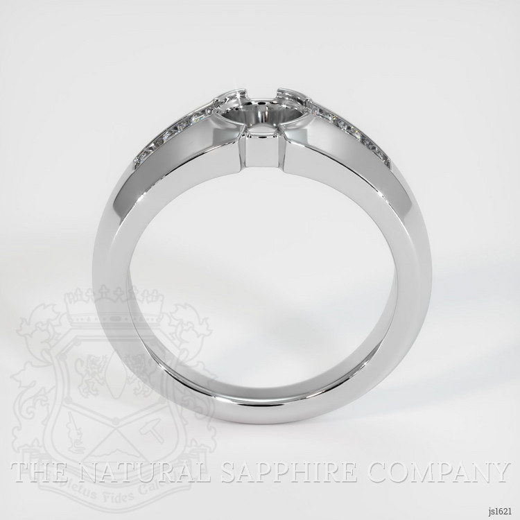 14K White Gold Men's Ring Setting