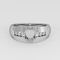 18K White Gold Men's Ring Setting Image