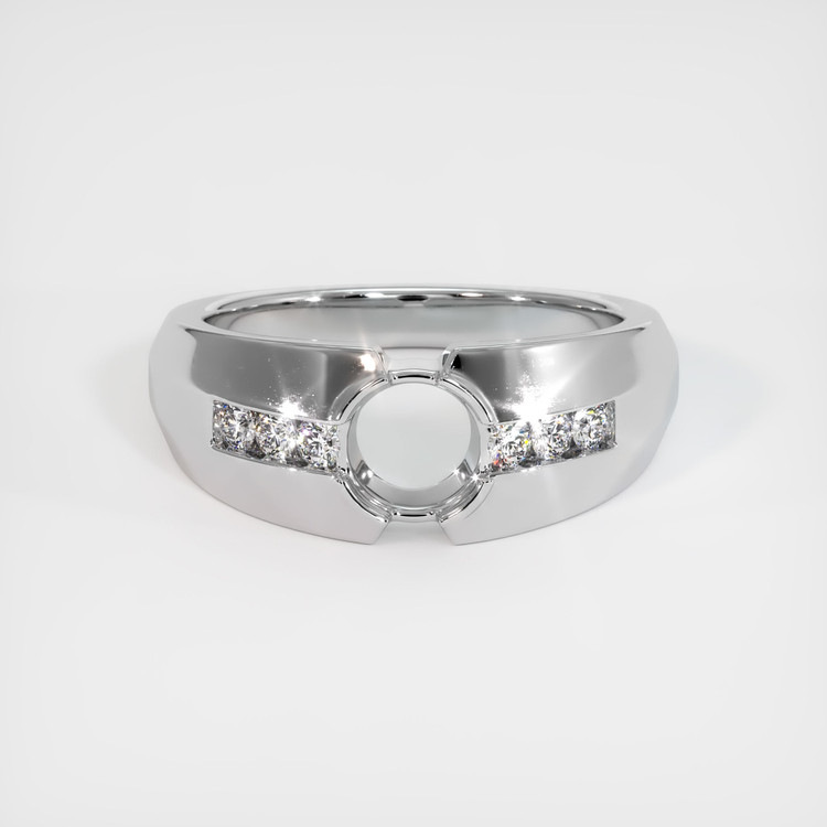 18K White Gold Men's Ring Setting