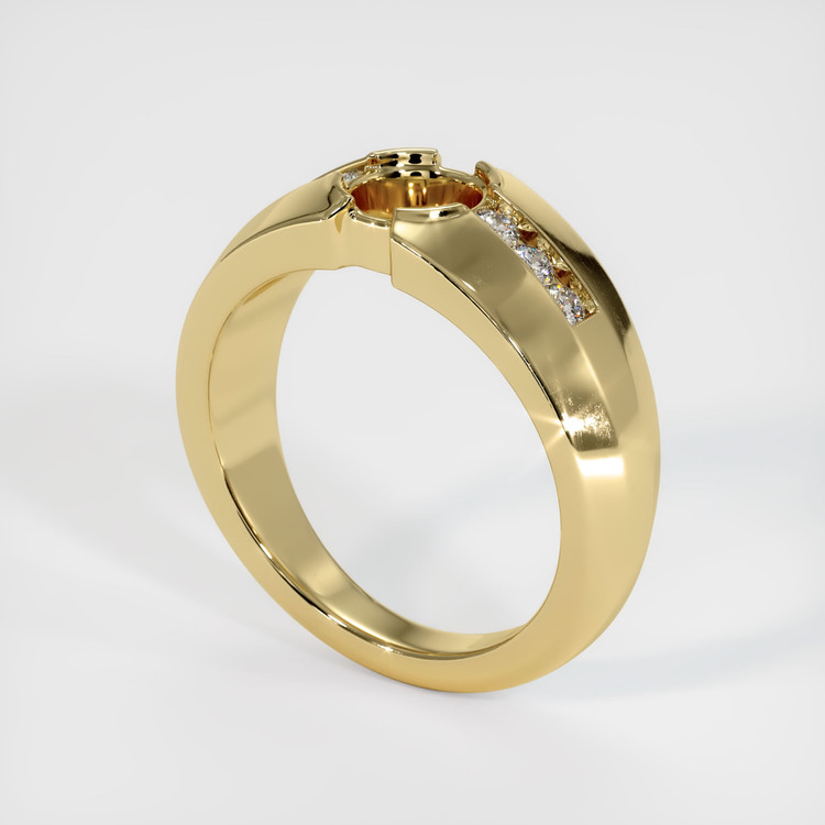 14K Yellow Gold Men's Ring Setting