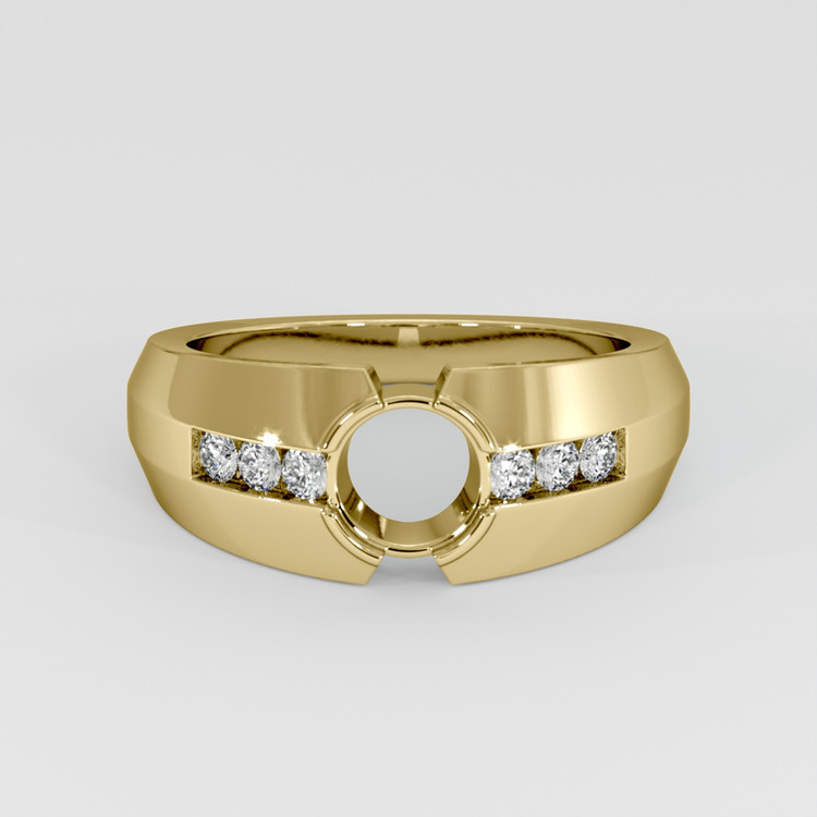 14K Yellow Gold Men's Ring Setting