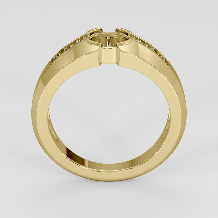 14K Yellow Gold Men's Ring Setting