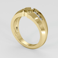 18K Yellow Gold Men's Ring Setting Video
