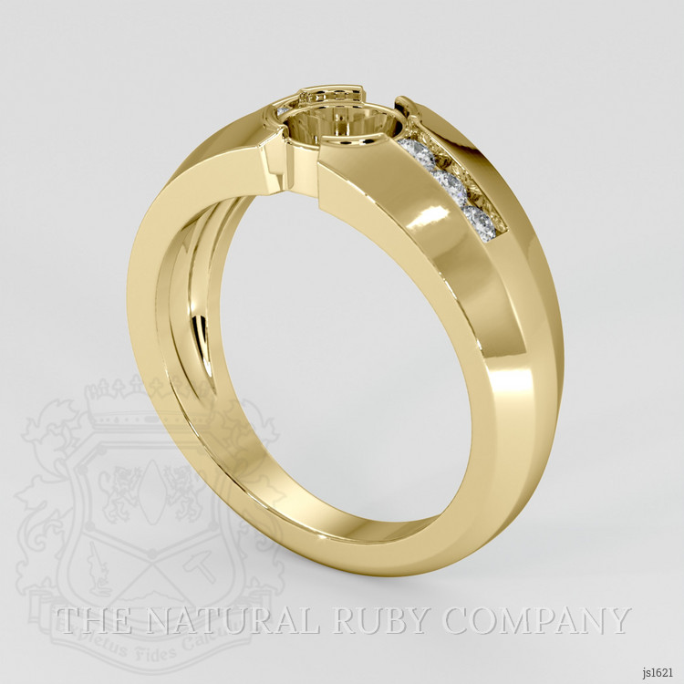 18K Yellow Gold Men's Ring Setting