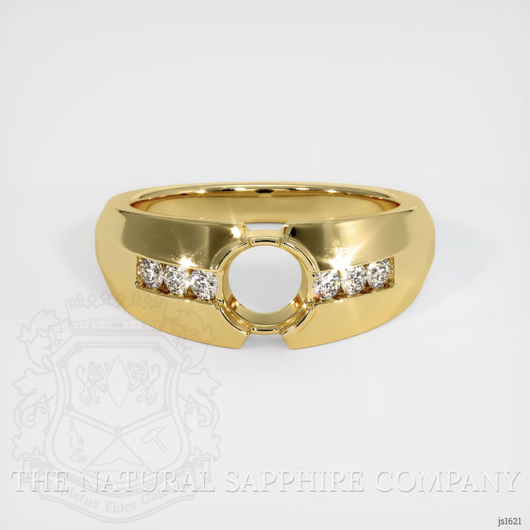 18K Yellow Gold Men's Ring Setting