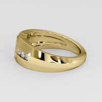 18K Yellow Gold Men's Ring Setting Image