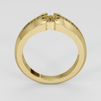 18K Yellow Gold Men's Ring Setting Image