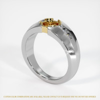 18K Yellow & White Men's Ring Setting Video