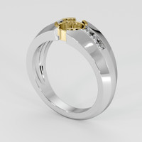 18K Yellow & White Men's Ring Setting Video