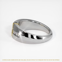 18K Yellow & White Men's Ring Setting Image