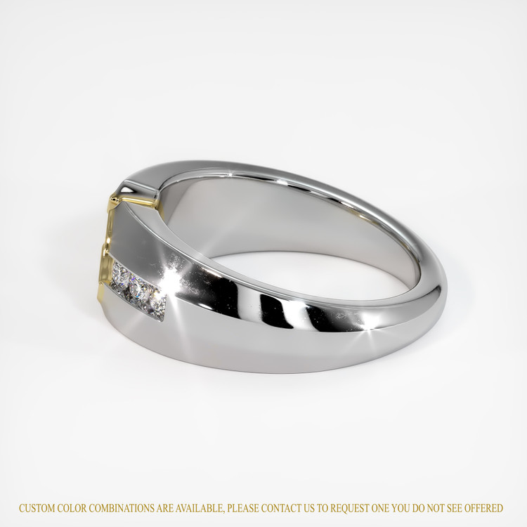 18K Yellow & White Men's Ring Setting
