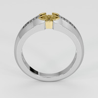 18K Yellow & White Men's Ring Setting Image