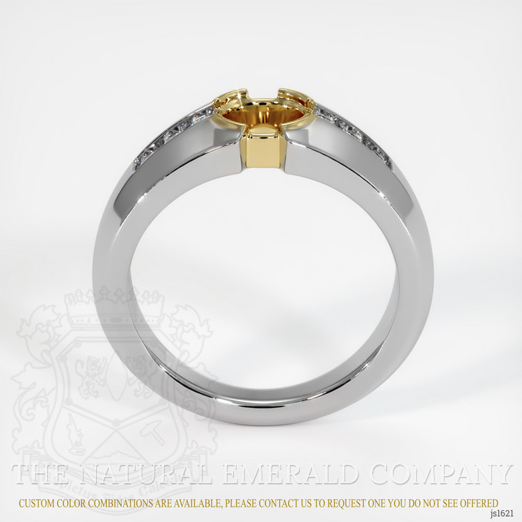 18K Yellow & White Men's Ring Setting