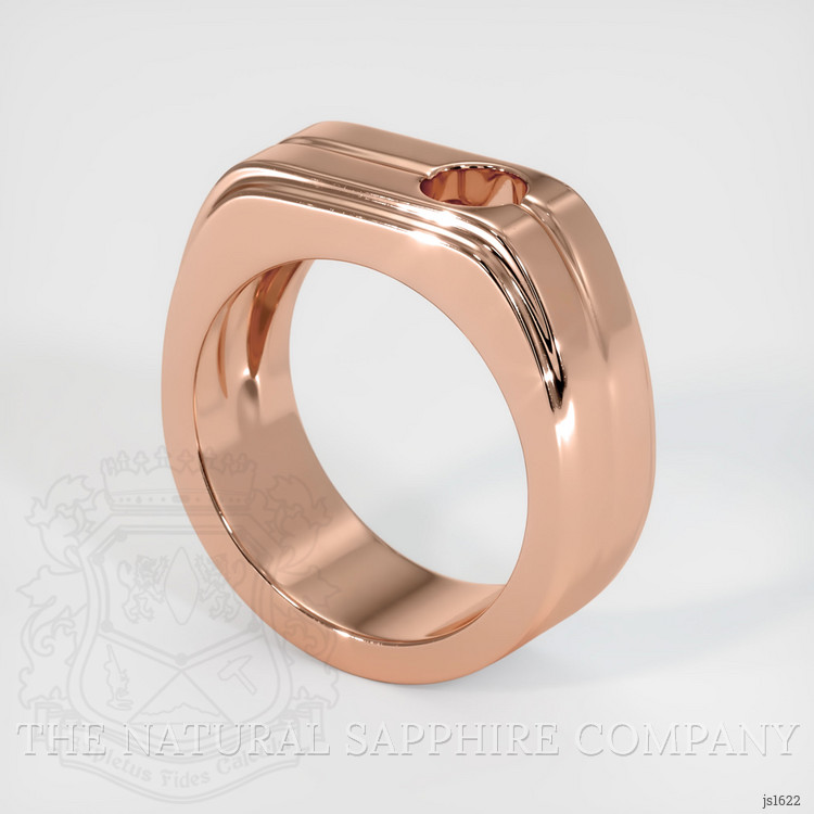 14K Rose Gold Men's Ring Setting